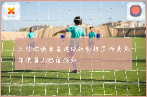 瓜帅称谢尔基进球独特性显而易见即使盲人也能感知